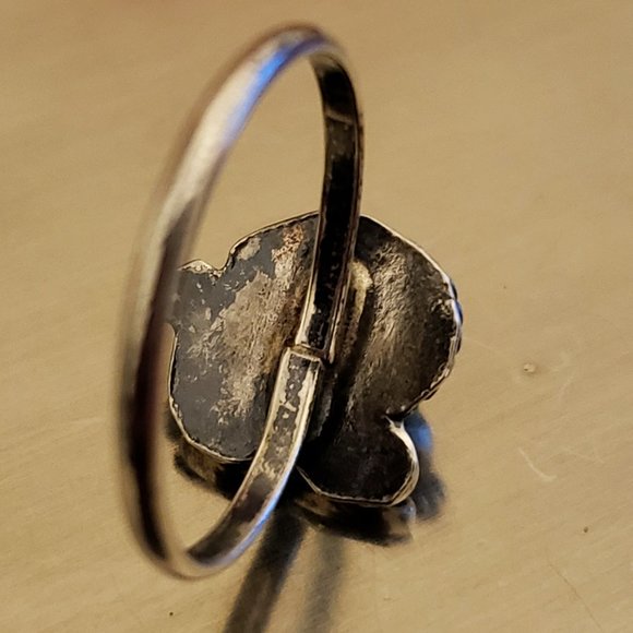 VTG Handmade Southwest Arizona Native American Turquoise Sterling Silver Ring - Picture 7 of 9